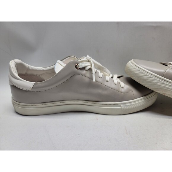 Good Man Brand Men\'s 11.5 Low Top Leather Sneakers Gray White Italy Made main image 8